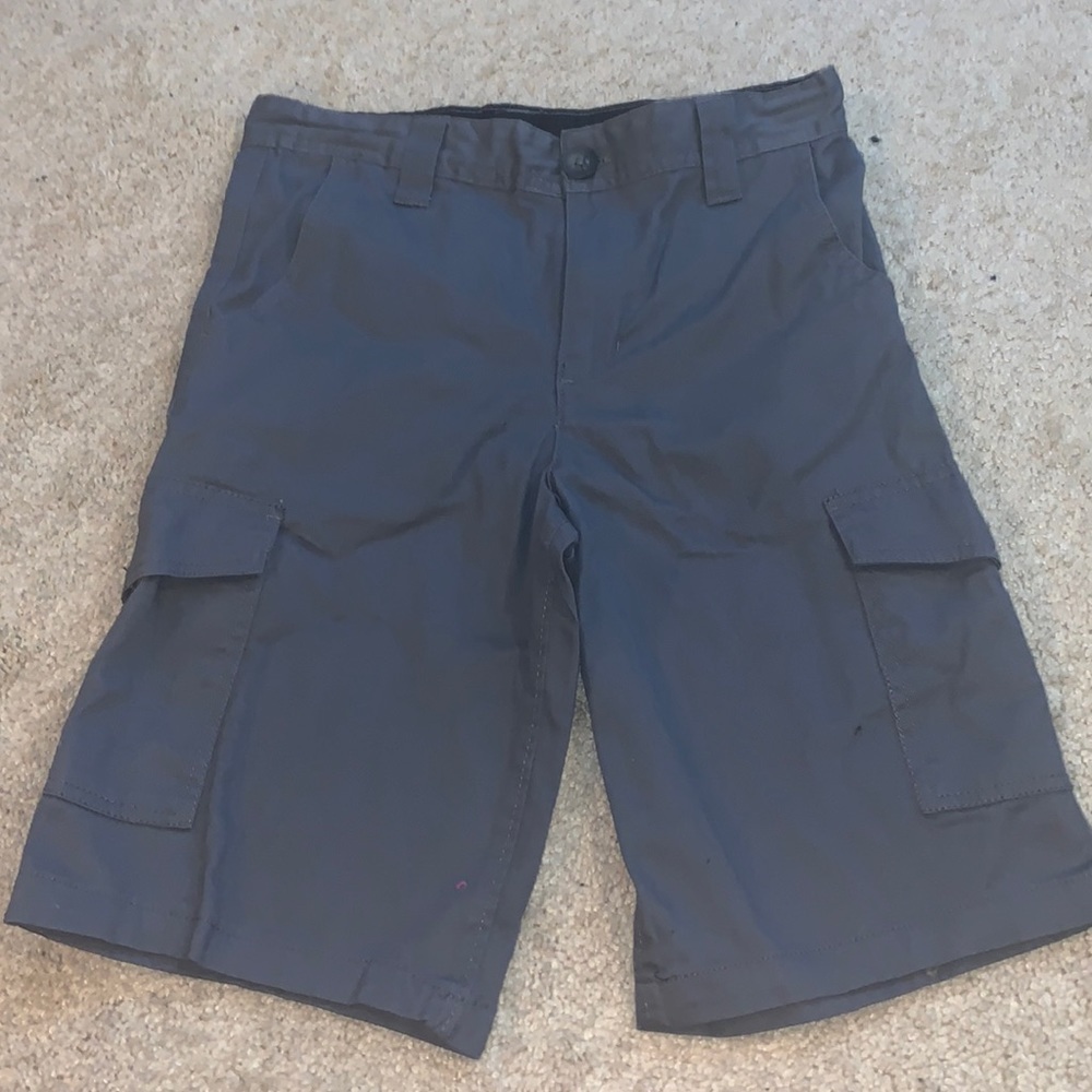 Boys Gray Cargo Shorts